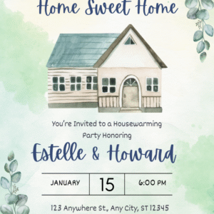 House Warming Invitation Cards 6x4