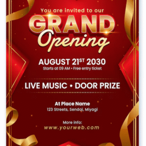 Opening Invitation Cards 6x4