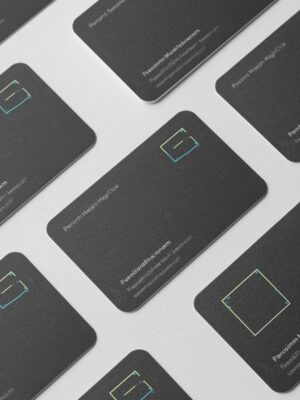 Normal Board Visiting Cards With Corner Cutting(Double Side Printing)